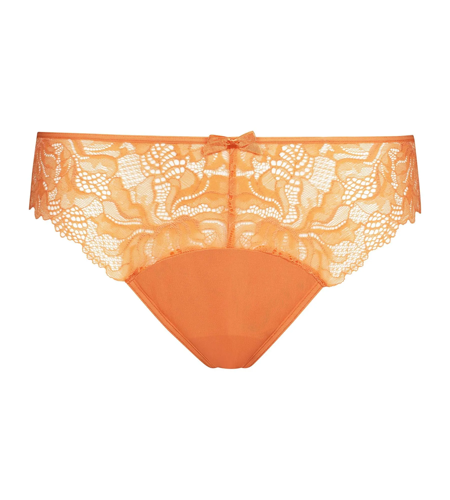 Women's microfiber and lace panties Mandarine Dim Generous Essentiel