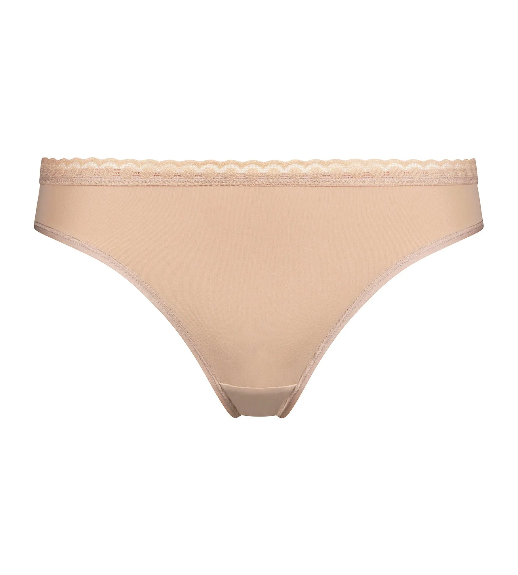Women's microfiber panties with tulle waistband Nude Daily Micro