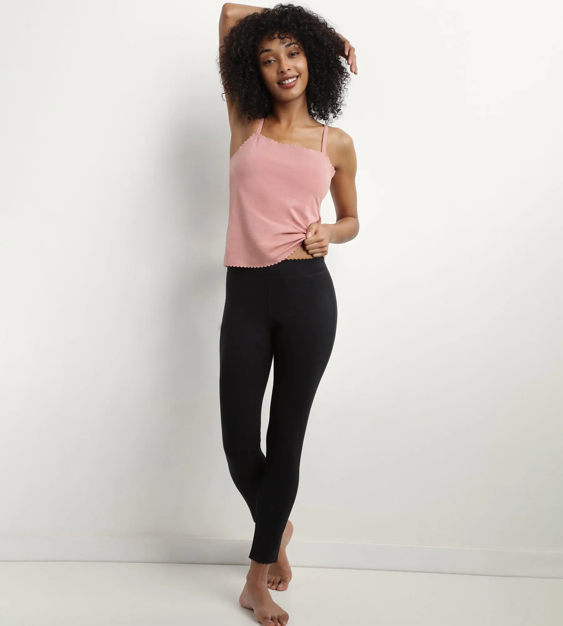 Women's Pink Ombre cotton seamless stretch top Body Touch Easy