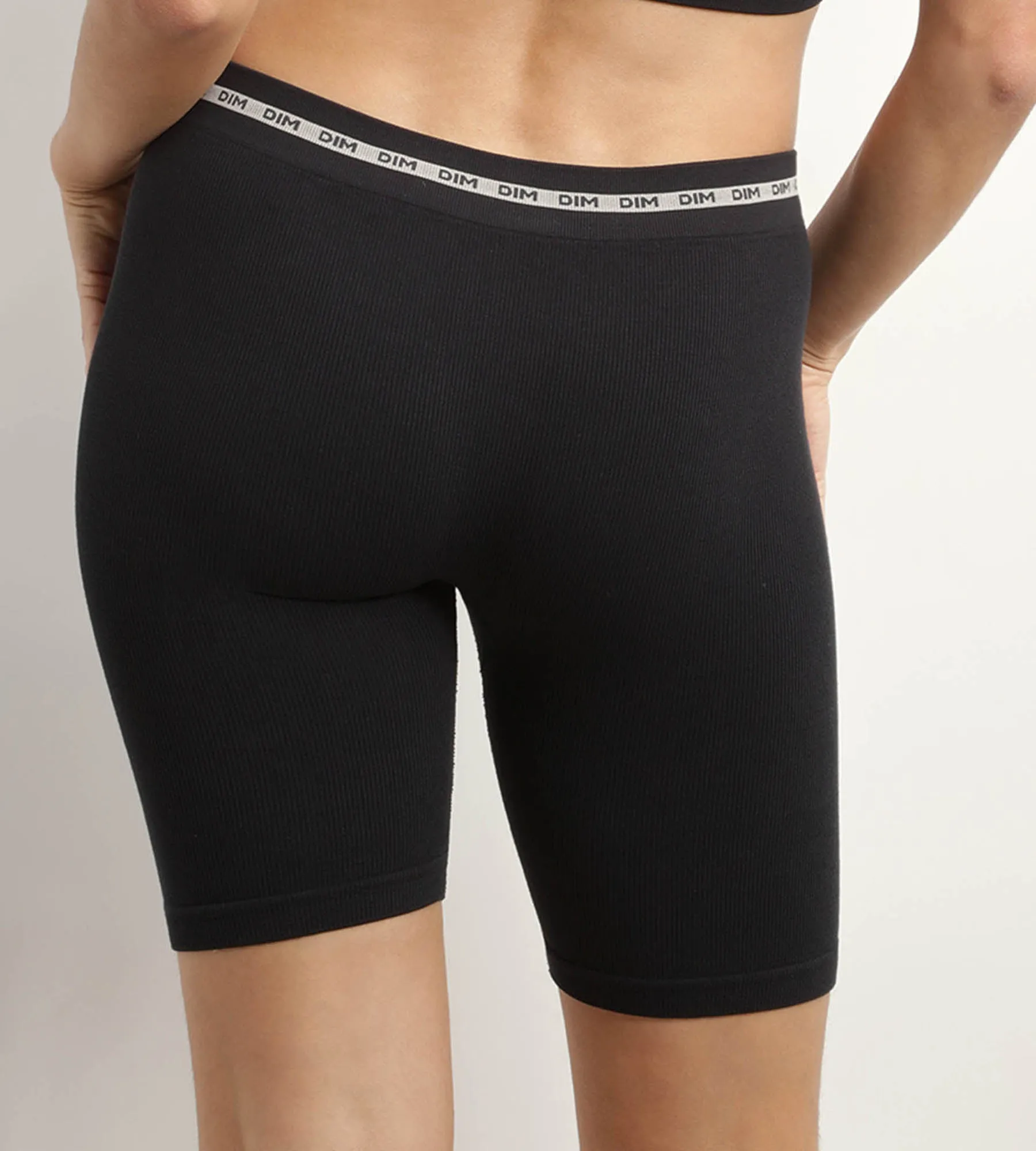Women's ribbed microfibre Cycling jacket in Black Dim Icons Seamless