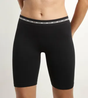 Women's ribbed microfibre Cycling jacket in Black Dim Icons Seamless