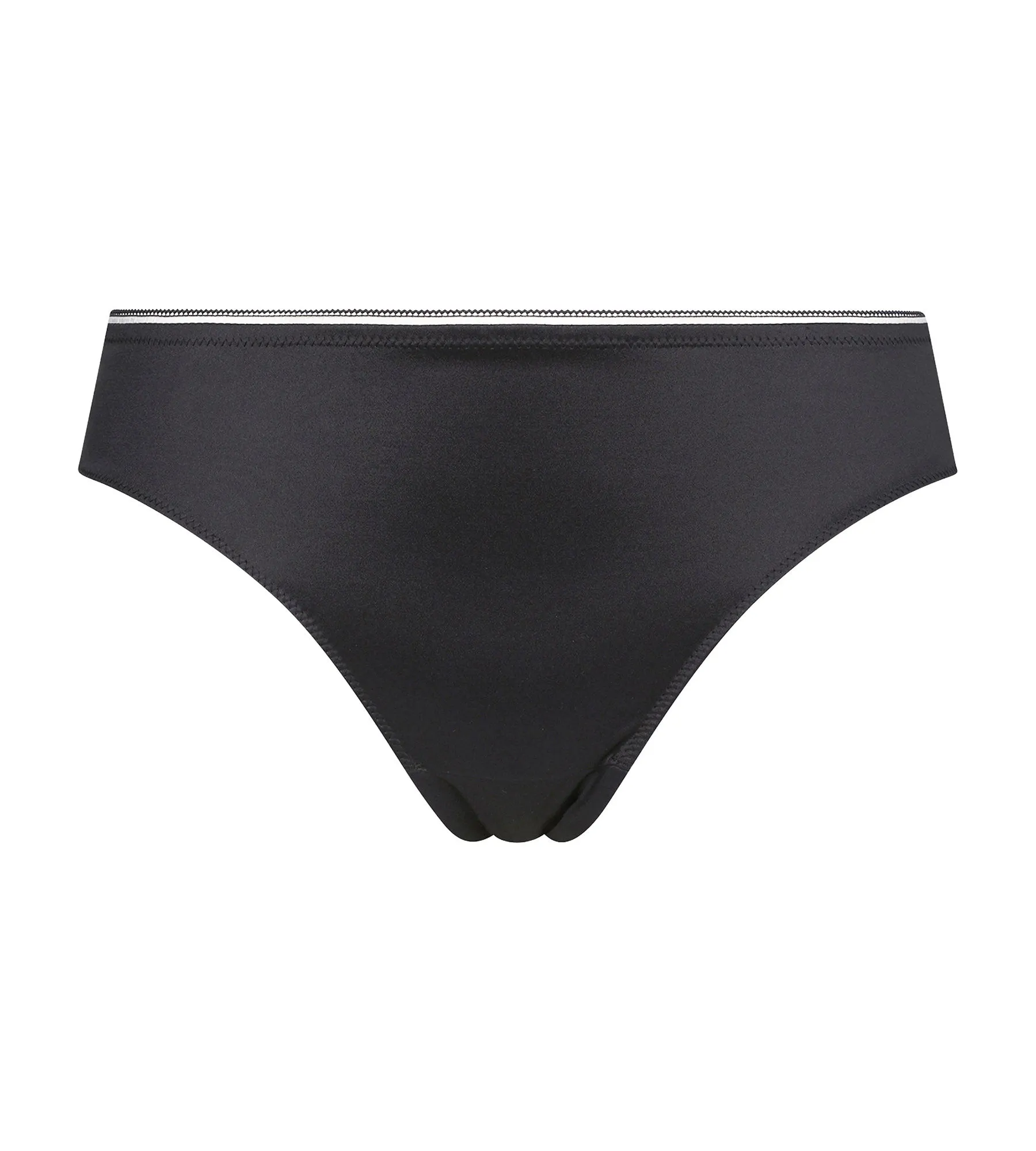 Women's satin microfiber tanga Gris Granit Dim Chéri