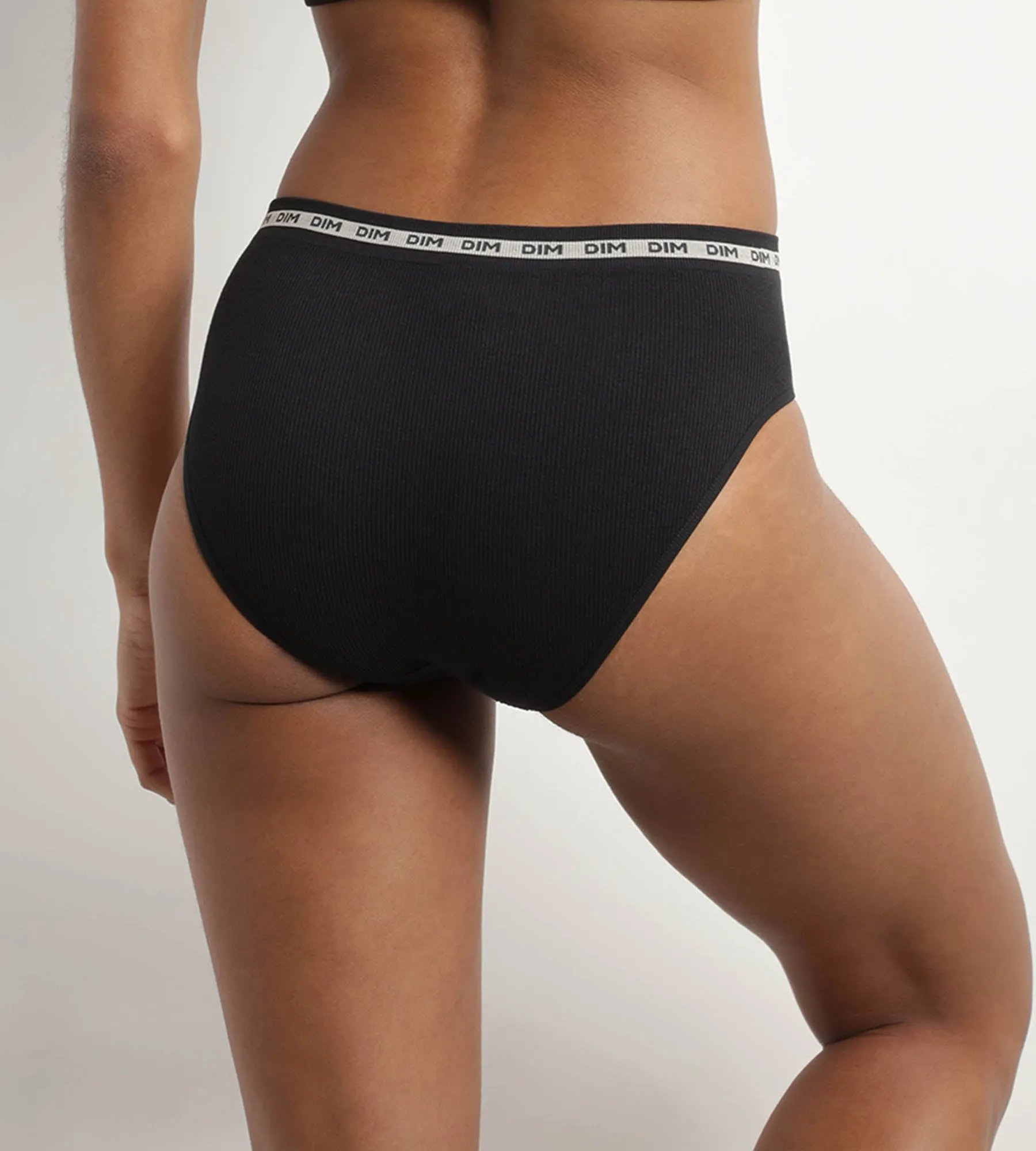 Women's seamless Black polyamide modal briefs Dim Icons Seamless