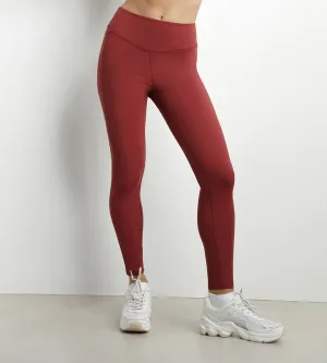 Women's sports leggings in sculpting microfiber Bordeaux Dim Move