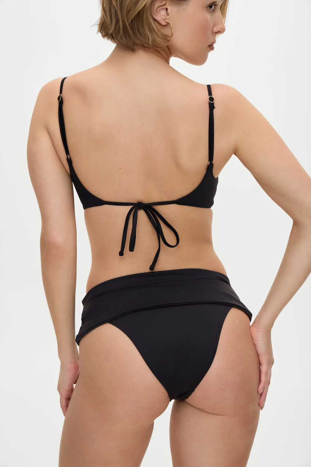 x BELLA HADID Maverick Micro Swim Skirt - Black